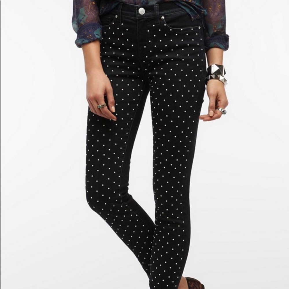 BDG High Rise Cigarette Ankle Pearl Denim Jeans 28